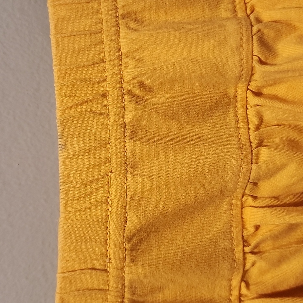 Hanna Andersson Yellow Three Tier Ruffle Skirt With Shorts Skort 140 - Picture 6 of 11